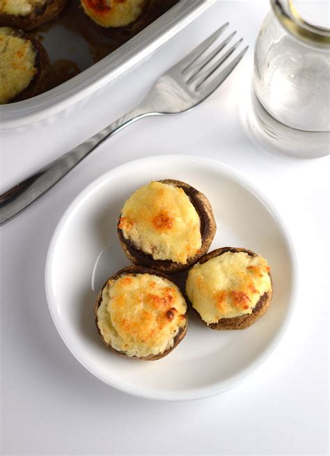 Crab and Blue Cheese Stuffed Mushrooms - Friday is Cake Night