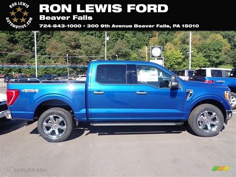 2022 Atlas Blue Metallic Ford F150 Xlt Supercrew 4x4 144735714 Photo 8 Car