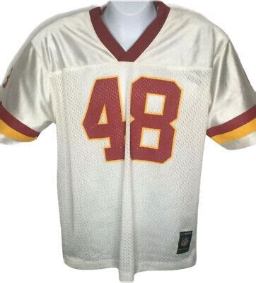 Washington Redskins Reebok Stephen Davis White Jersey Youth Size