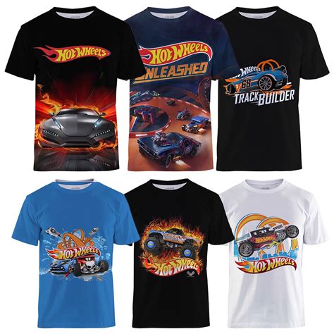 Hot Wheels Camiseta De Ver O Cartoon Moda Baby Vest Casual De Corrida Infantil Shopee Brasil