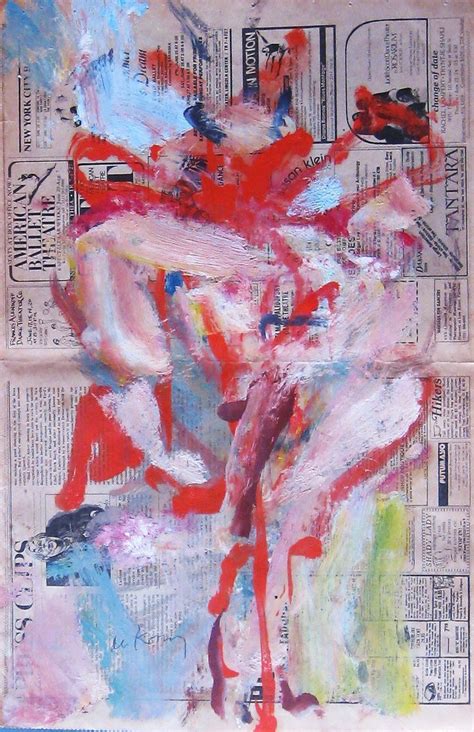 Willem De Kooning Untitled Oil Paint On Newsprint Village Voice