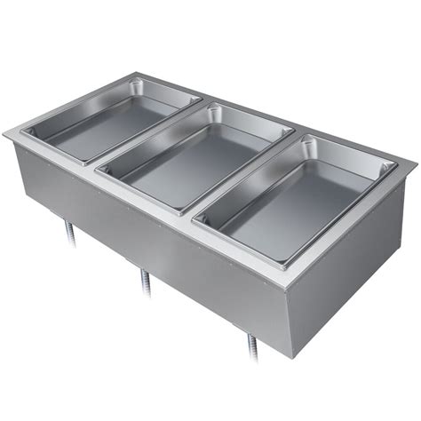 Hatco DHWBI Insulated Three Compartment Modular Ganged Drop In Hot Food Well With Drain V