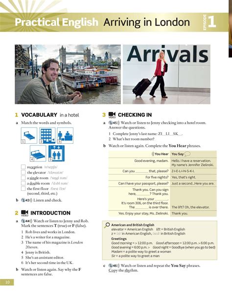 American English File 1 Elementary Workbook Respuestas6a 3