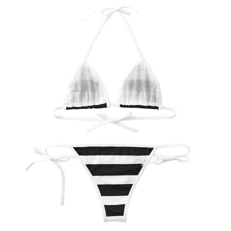 Women Japanese Style Bikini Set Micro Bra Top Swimsuit G String Swimwear Beach Ebay