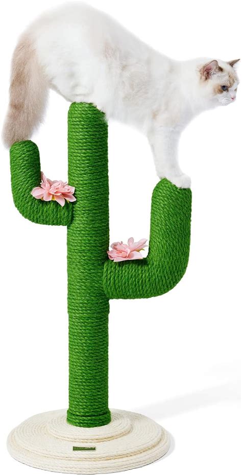 Cat Scratching Post For Indoor Cats 315inches Cactus Cat Scratch Postslarge Sisal Cat