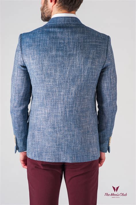 Мужской пиджак блейзер под джинсы синего цвета. Арт.:2-614-5 – купить в ...