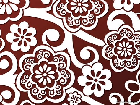 pola batik  mudah digambar  koleksi gambar