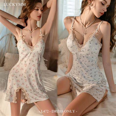 Jual Luckymm Sexy Lingerie Dress Wanita Baju Tidur Wanita Cup Bra