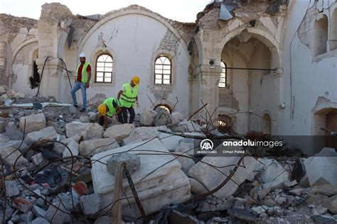 Ad Yaman Da Depremlerde Y K Lan Tarihi Ulu Cami Restore Ediliyor