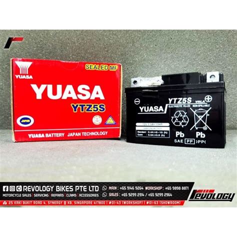 YUASA MOTORCYCLE BATTERY REPLACEMENT YTZ5S YT5A YTZ6V YTZ7V