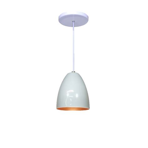 Lustre Luminária Pendente Bell Modelo Cavo Branco