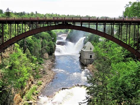 Ausable Chasm Bridge Photograph by Carol McGrath