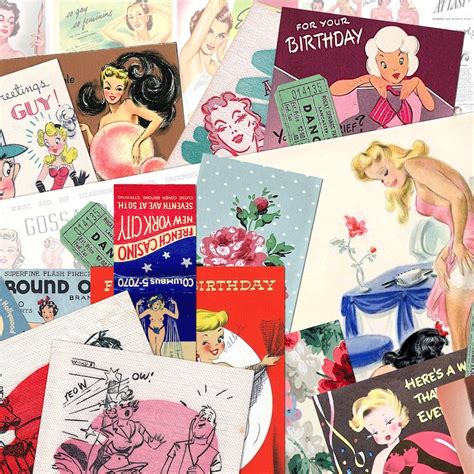 Vintage Nude Pinup Etsy