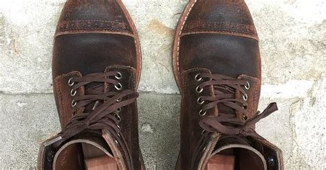 Osb Brown Waxed Flesh Cap Toe Trench Boots Album On Imgur