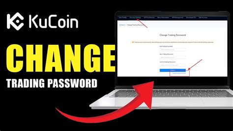 How To Change Kucoin Trading Account Password Full Guide Youtube