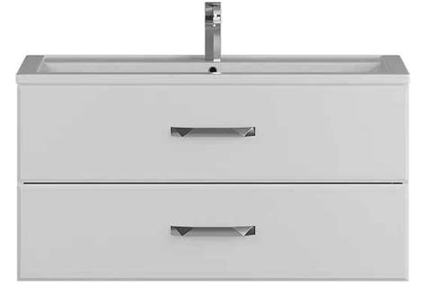 Тумба под раковину uperwood Foster 90 см, подвесная, белая 291020513 ...