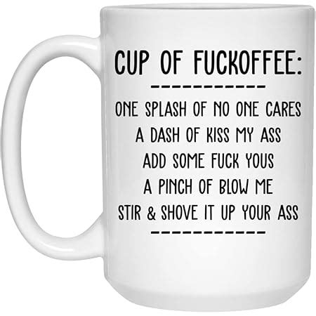 Amazon GreenStar Gifts Fuckoffee Funny Coffee Cup Funny Mugs Funny Fuck Off Coffee Cup