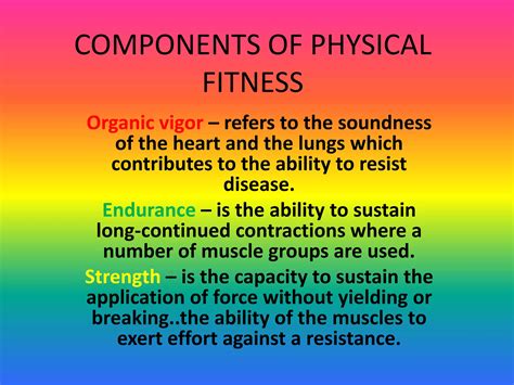 Components Of Physical Fitness Ppt