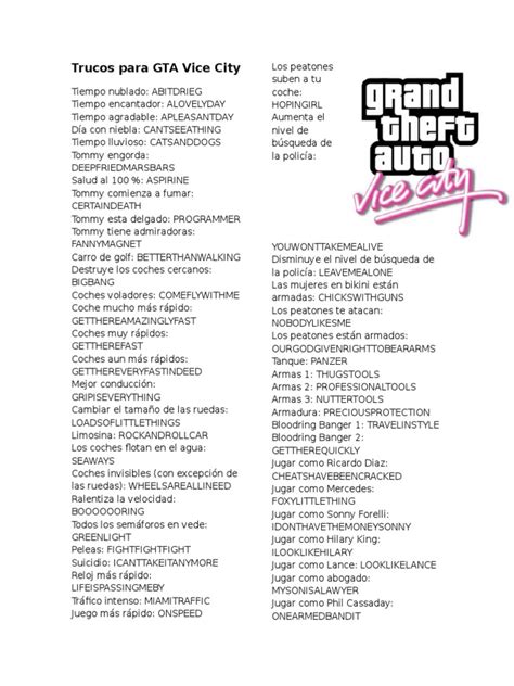 Trucos Para Gta Vice City Pdf