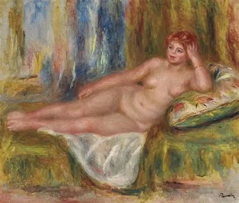 Pierre Auguste Renoir Nude On The Sofa Nude Impressionism Fine Art Prints Reproductions