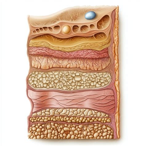 human skin anatomy layers explained premium ai generated image