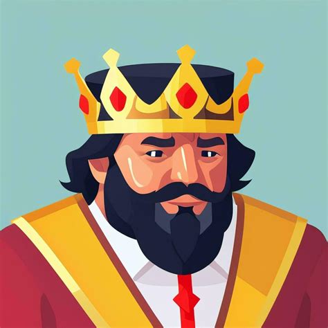 Ai Generated King Avatar Gamer Icon Clip Art Sticker Decoration Simple