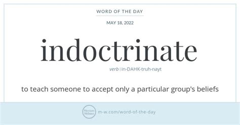 indoctrinate  declaration