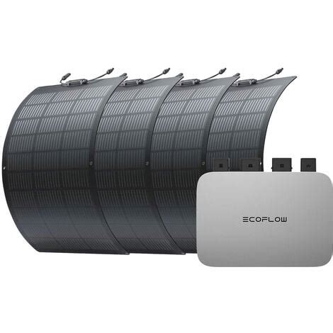 EcoFlow Micro onduleur 800W avec Panneau Solaire Flexible 100W4 relié