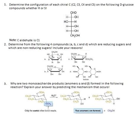 SOLVED Determine The Configuration Of Each Chiral Carbon C2 C3 C4