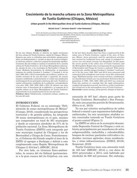 Crecimiento De La Mancha Urbana En La Zona Metropolitana De