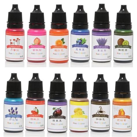 Couleurs Diy R Sine Poxy Pigment Liquide R Sine Colorant Kit De