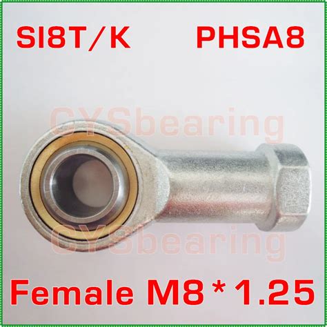 Female Si T K Phsa Ball Metric Threaded Rod End Joint Bearing Si Tk