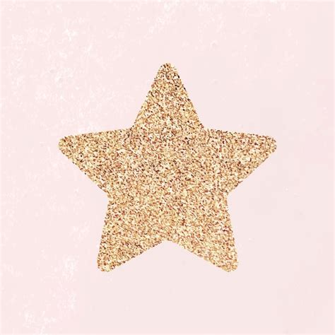 Free Vector Glitter Star Sticker Vector