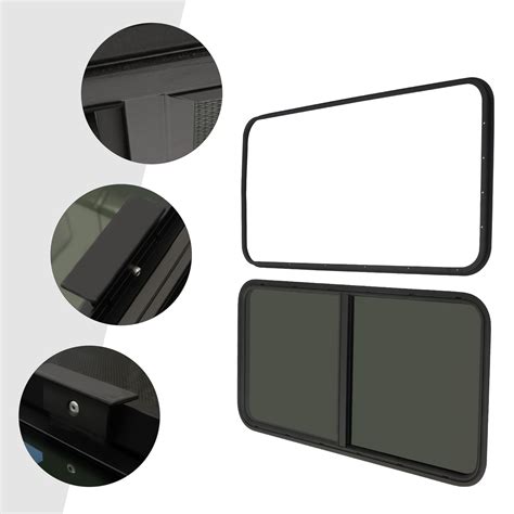 New Tempered Glass 24"x 20" Aluminum Horizontal Sliding Window RV