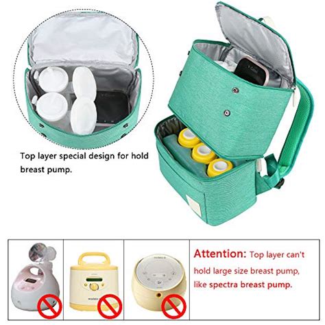 Breast Pump Backpack Cooler And Moistureproof Bag Double Layer For