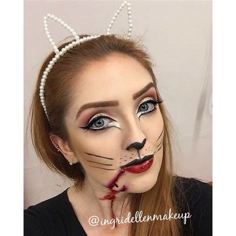 Maquiagem De Gatinha Halloween - Make gatinho | Maquiagem de gato para halloween, Make de gatinho ...