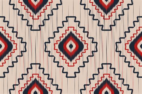 Fabric Mexican style. Ikat seamless pattern traditional. Design for ...