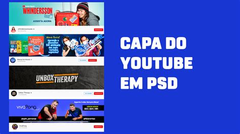 Arquivo editavel capa do canal youtube Lucas Da Gráfica