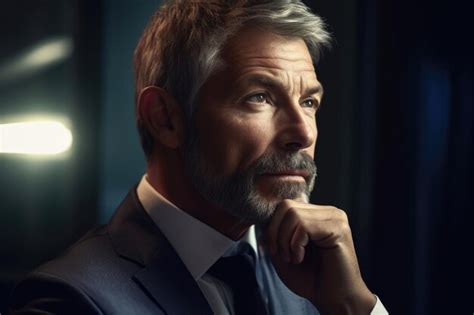 Premium Ai Image Shot Of A Handsome Mature Businessman Looking Thoughtful In The Office