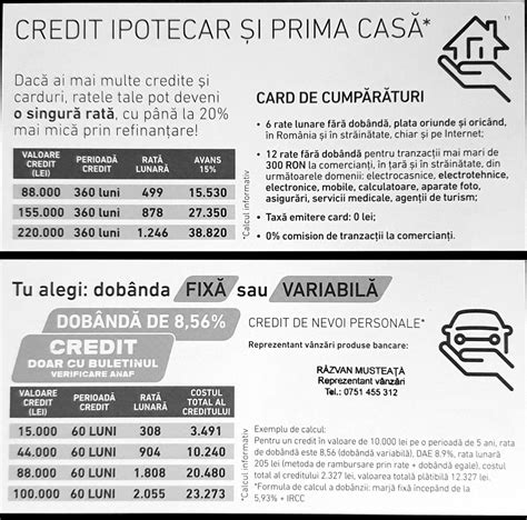 Credit De Nevoi Personale Ipotecar Prima Casa Card De Cumparaturi