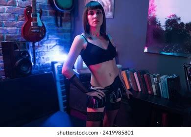 Beautiful Sexy Brunette Woman Red Lips Stock Photo Shutterstock