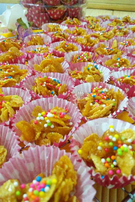 Resepi Biskut Cornflakes Madu Rangup Dan Mudah