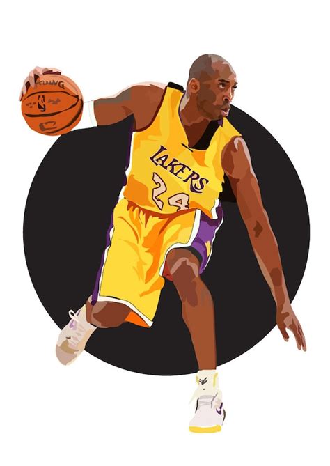 Kobe Bryant Art Print Basketball Lakers | lupon.gov.ph