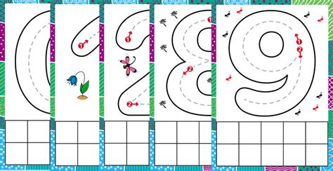 Free Printable Number Playdough Mats 2