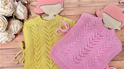 Yandan Bağcıklı Önlük Süveter Yapımı Örgü Kafası Baby knitting