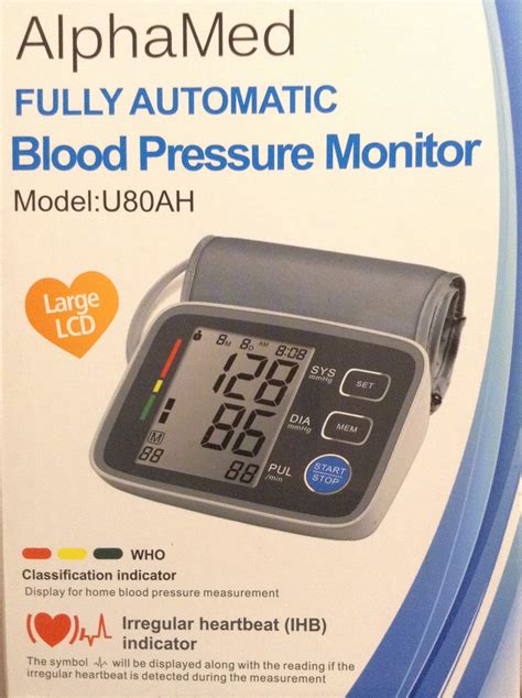 Liam Gutierrez Alphamed Fully Automatic Blood Pressure Monitor Model