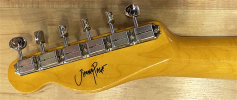 Fender Jimmy Page Mirror Telecaster Electric Guitar White Blonde Andy Babiuk S Fab Gear