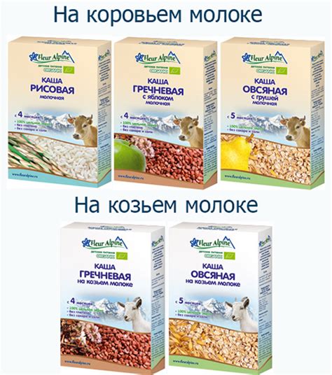 Безмолочные каши Молочные каши Готовые каши