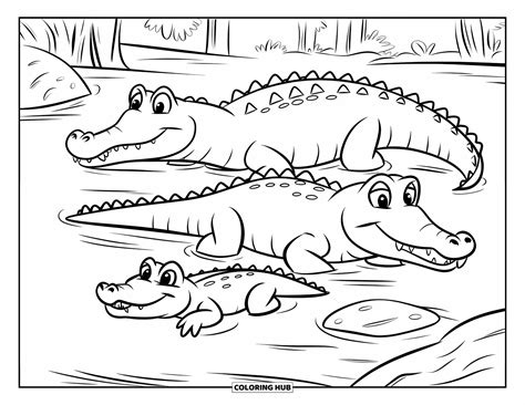 Crocodilo Para Colorir - 115+ Desenhos de crocodilos para colorir para crianças e adultos (Grátis)