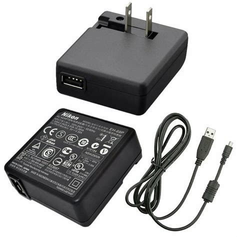 NIKON EH-69P + UC-E6 AC Adapter Charger for Coolpix P510, S8200, S9300 ...